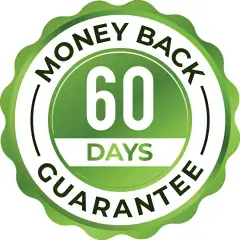 Sugariance 60-day money-back guarantee badge